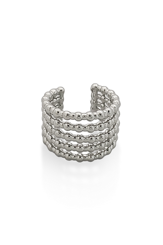 EARCUFF BALINES PLATEADO - 85B