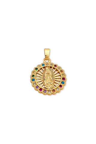 DIJE VIRGEN GUADALUPE MULTICOLOR