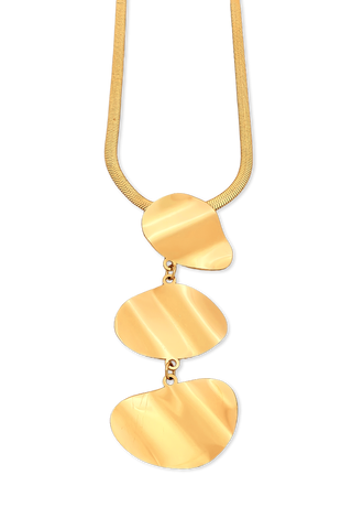 COLLAR TRIPLE PIEDRA RODINADA