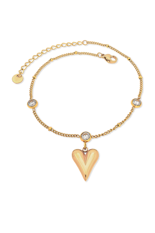 TOBILLERA CORAZÓN CHUNKY