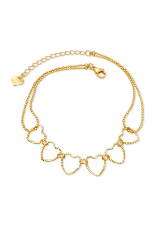 TOBILLERA SILUETA CORAZONES