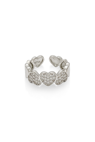 Anillo corazón plateado Koisa Accesorios