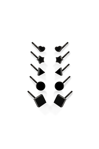 SET X5 TOPOS FIGURAS NEGRAS