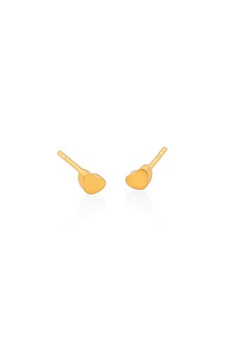 TOPOS MINI CORAZÓN LISO DORADO