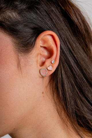 SET X3 TOPOS CORAZÓN ROSA PASTEL - 273