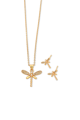 SET LIBÉLULA PERLAS
