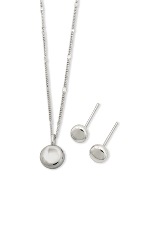SET CÍRCULO LISO PLATEADO