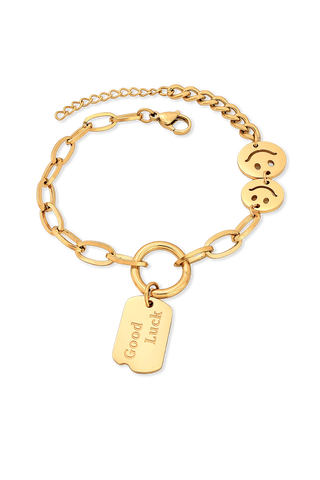PULSERA GOOD LUCK DORADA