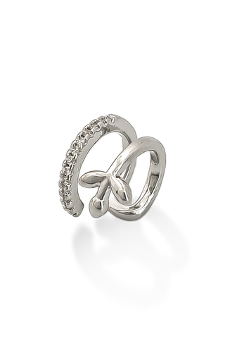 EARCUFF RAMA PLATEADA