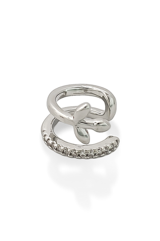 EARCUFF RAMA PLATEADA - 344B