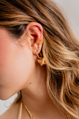 EARCUFF BALINES DORADO - 345