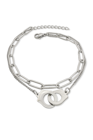 PULSERA UNIÓN PLATEADA