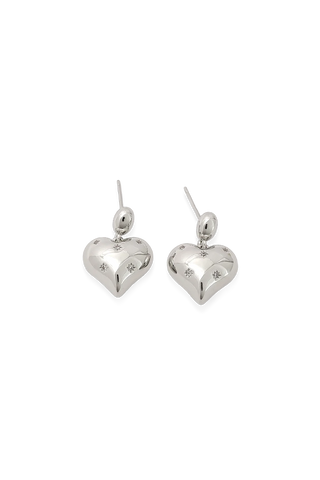 ARETES CORAZÓN BRILLANTE Koisa Accesorios