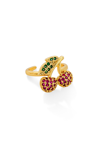 ANILLO CHUNKY CEREZA DORADO - 50B
