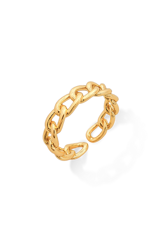 ANILLO CADENA DORADA