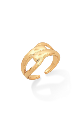 ANILLO ENTRELAZADO LISO