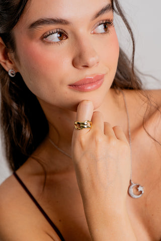 ANILLO ENTRELAZADO LISO - 67
