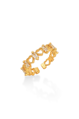 ANILLO CORAZONES Y CIRCONES D