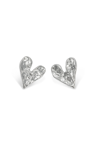Corazón chunky plateado Koisa Accesorios