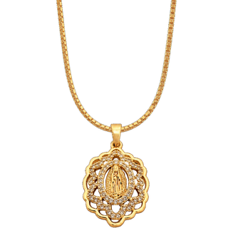 DIJE VIRGEN DE GUADALUPE BRILLANTE KOISA