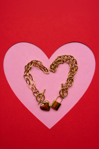 Pulsera candado + Pulsera corazón lock Koisa Accesorios